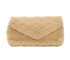 Sade Envelope Clutch, &pound;450, Handbags, Beige, Shearling, Front view